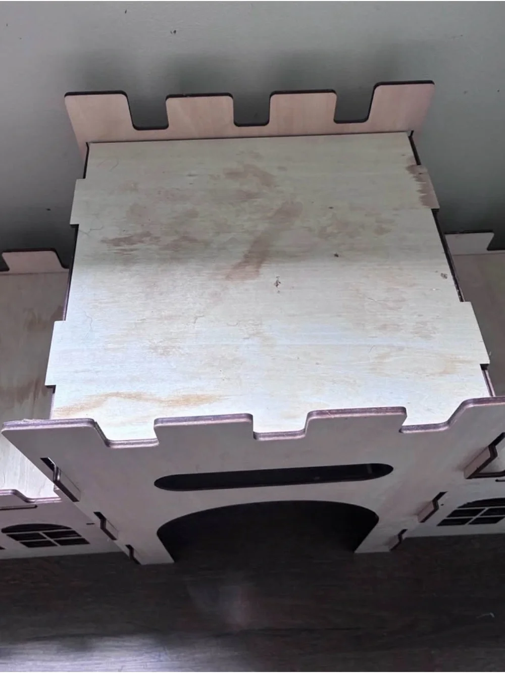 Extra Large Bunny Castles Hideout Split Balcony for Indoor Bunnies Climbing Towe